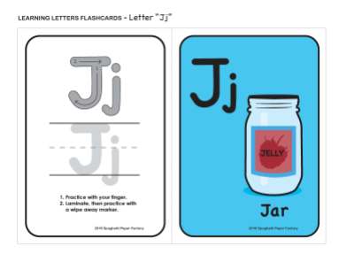 Jar flashcard